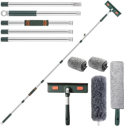 DailySupplies® Telescopische Plumeau - Ragebol – Uitschuifbaar - Groen