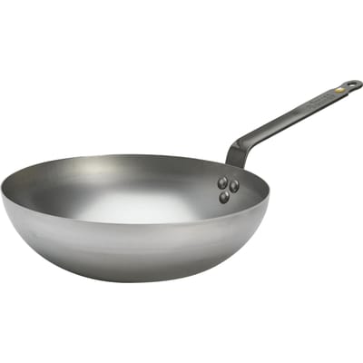 de Buyer Mineral B Wokpan 28 cm – Brede Bodem – Plaatstaal – PFAS-vrij – Geschikt voor Inductie – Made in France