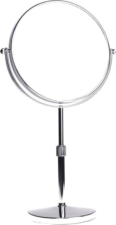 Hoogte Verstelbare Badkamermirror met 7x Vergroting - Dubbelzijdige Make-up Spiegel