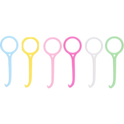 6 stuks Aligner Verwijderaar Soepel Antislip Tandheelkundige Mondverzorging Beugel Retainer Verwijderaar Gereedschap pink