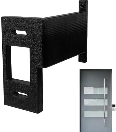 Deurbel Hoekbevestiging - Anti-diefstal Houder - Verbeterde Detectie - 180 Graden Zichtveld - 5 centimeter diep - Zwart