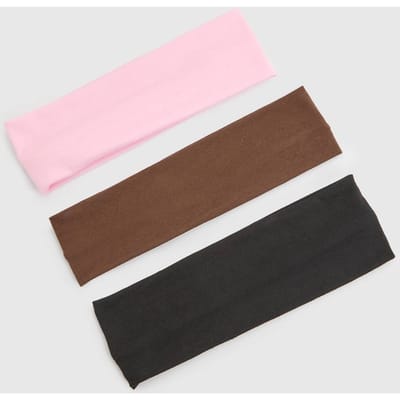 boohoo Dames 3-pack Jersey Haarbanden