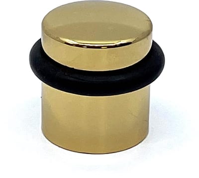 Serviprof Deurstopper - vermessingd - Ø 30 mm - 35 mm hoog