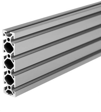Aluminium Profiel 20x80 mm Zilver Geanodiseerd Montageprofiel met 5mm Sleuf