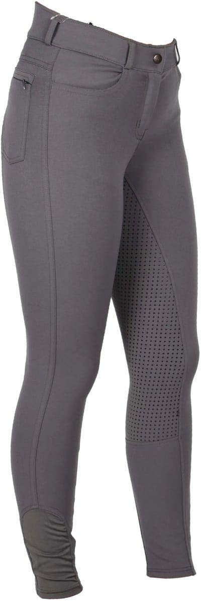 Mondoni Sada High Waist Full Grip Rijbroek - Maat: 40 - Grijs - Polyester