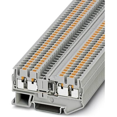 Phoenix Contact 3210279 Doorgangsserieklem 5.2 mm Snelaansluiting Grijs 50 stuk(s)