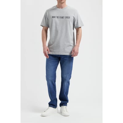 Mud Jeans Robin Tee Heather Grey Size: XXS | T-Shirts Outlet | Unisex | Grijs