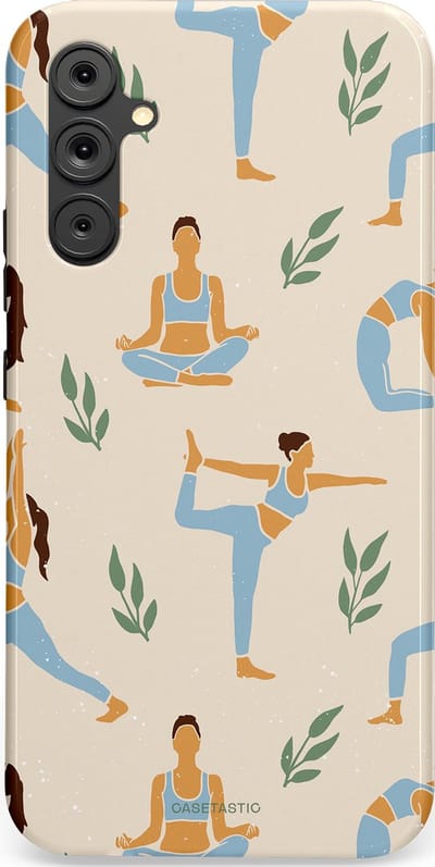 Casetastic Hoesje Geschikt voor Samsung A34 (5G) - Stijlvolle Beschermende Duo-layer Case - Yoga zen