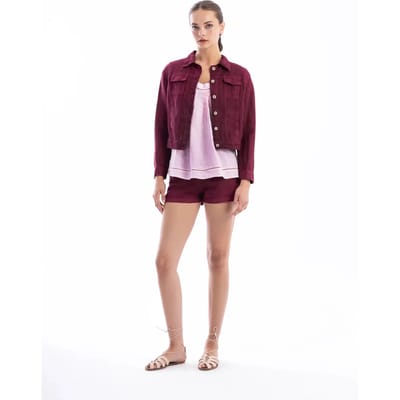 Linnen shorts voor dames Haris Cotton Essentials