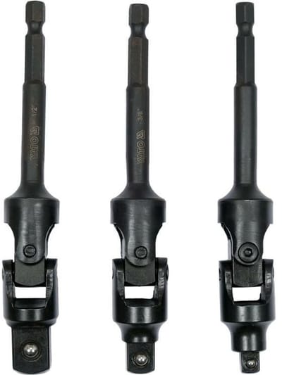Yato YT-04641 - Set Adapter Przegubowych - 3 Stuks - CrV Staal