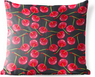 Buitenkussen - Zomer - Kersen - Rood - 45x45 cm - Weerbestendig