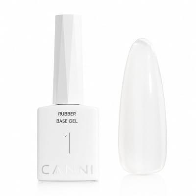 Canni - Rubberbase - 10 ml - HEMA-vrij - TPO-vrij - Rubber base - Rubber base coat - Rubber base gellak - Rubber base gel - Rubberbase gellak - Rubberbase clear