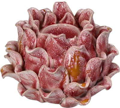 HD Collection Kaarsenhouder Stoneware 14.5x14.5x10.5cm