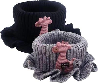 Dailygoods- Loopsjaal Kinderen - 2 Stuks - Colsjaal - Multifunctionele Doek - Winddicht - Warm - Comfortabele Stof - Sjaal