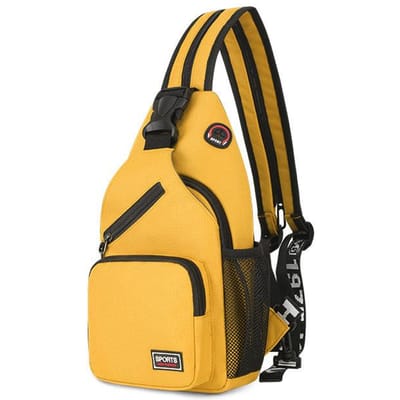 Crossbodytas Oxford stoffen borsttas met één schouder Crossbody Vrije tijd Multifunctionele rugzak Handtas geel