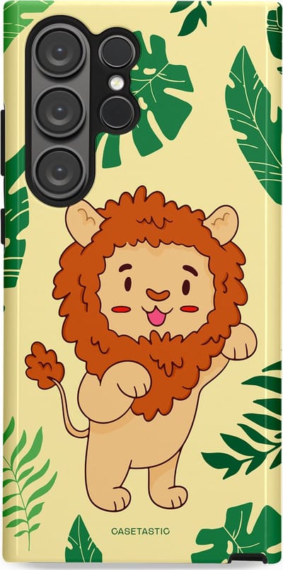Casetastic Hoesje Geschikt voor Samsung S23 Ultra - Stijlvolle Beschermende Duo-layer Case - Brulknuffel