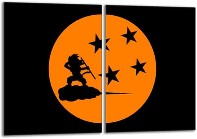 TMK ArtDeko - Anime Serie - Glazen Beschermplaat - 2x 40x52 cm - Voor alle Fornuizen