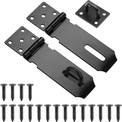 Hangslot Grendel RVS Hangsloten Heavy Duty Schuurbeveiliging 10 cm - Deursluiting Venster Kast