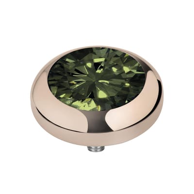 Melano Vivid Basic CZ Steentje Olive Rosé | 7 mm