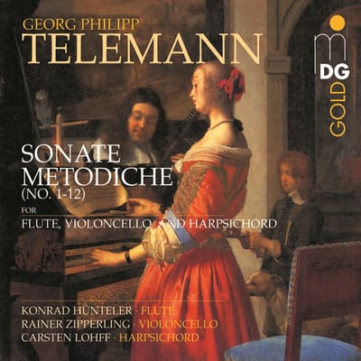 Konrad Hünteler, Rainer Zipperling, Carten Lohff - Telemann: Sonate Metodiche (No. 1-12) For Flute, Violoncello And Harpsichord (2 CD)