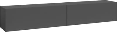 TV meubel Evaton zwevend 180x32x30 cm donkergrijs mat [en.casa]