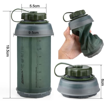 750ML Draagbare Buiten Opvouwbare Sport TPU Zachte Waterfles Opvouwbare Ketel Waterfles Kamperen Reizen Hardloopfles 0.75L