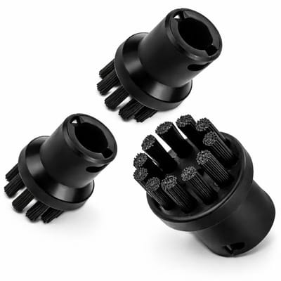 Ventra® – Stoomreiniger Accessoire – 3x Reserveborstelkopjes – Voor Fijne & Grovere Reiniging - Geschikt voor Ventra WHL-609