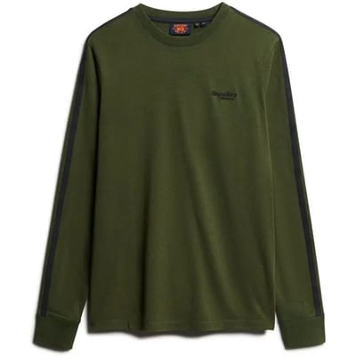 Superdry - Essential Retro top met lange mouwen en logo - Heren - Tops