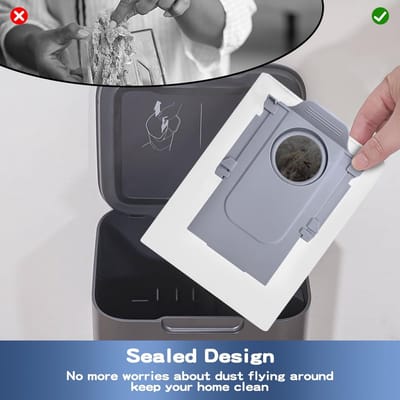 Dailygoods- Stofzakken 10 stuks - Compatibel met Roborock Q Revo/S8 - Grote capaciteit 3L - Vliesfiltering - Efficiënte stofafzuiging - Stofzuigerzak