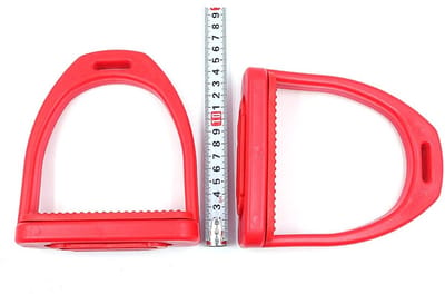 Dailygoods- Houders 1 paar - Lichte en brede houders - Antislip rubberen pads - Duurzaam kunststof - Ondersteuning voor ruiters - Verlicht spanning knieën/enkels - Rijhulpen