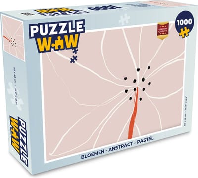 Puzzel Bloemen - Abstract - Pastel - Legpuzzel - Puzzel 1000 stukjes volwassenen
