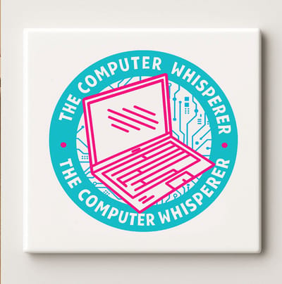 The Computer Whisperer Keramische Tegel – 15x15cm Grappig Cadeau voor IT-Professionals, Programmeurs & Geeks