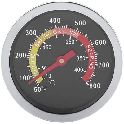 Allecto - BBQ Grill Thermometer - Professionele RVS Temperatuur Meter - 50-800℉ - Grillen - Koken - Nauwkeurig - Geschikt voor BBQ - RVS