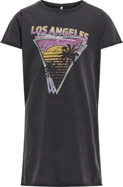 KIDS ONLY KONLUCY LIFE S/S L.A.OVERSIZE TEE JRS Meisjes T-shirt - Maat 110/116