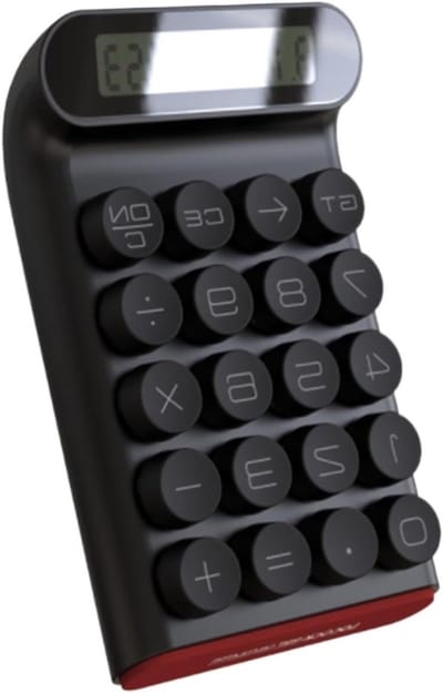 Rekenmachine - Desktopcalculator Basiskalkulator - Dagelijkse Berekeningen - LED-display met comfortabele kijkhoek - 10 cijfers - Zwart