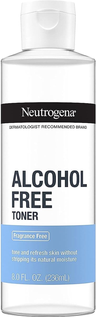 Neutrogena Alcoholvrije, zachte dagelijkse geurvrije gezichtstoner - toner - versterkt, verfrist, verwijdert voorzichtig onzuiverheden en reconditioneert de huid, hypoallergeen - 236ml