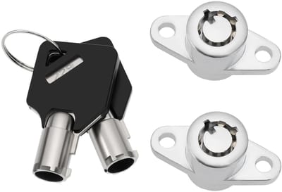 Dailygoods- Bagageslot Stalen Set - 2x Sleutelslot - Harde Zadeltas Lock - Compatibel met Harley-Davidson Touring - Verbeterde Veiligheid - Diefstalbeveiliging - Motorfiets Slot