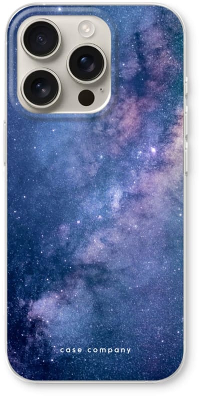Case Company® - Hoesje geschikt voor iPhone 16 Pro hoesje - Nebula - Soft Cover Telefoonhoesje - Bescherming aan alle Kanten en Schermrand
