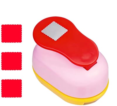 Papierenpons - Gatpons Papiersnijder - Kaarten Maken - Veelzijdig Knutselgereedschap - 8x5x4 cm - Vierkant