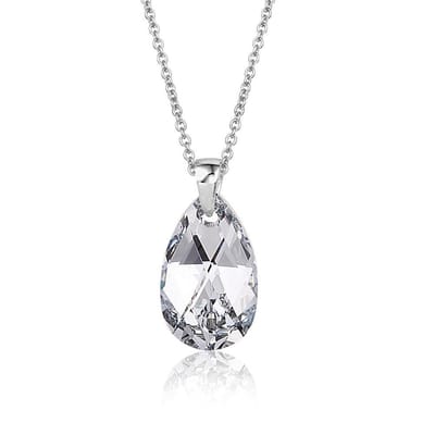 Montebello Ketting Pasma - 925 Zilver - Swarovski Druppel - 20mm - 45cm