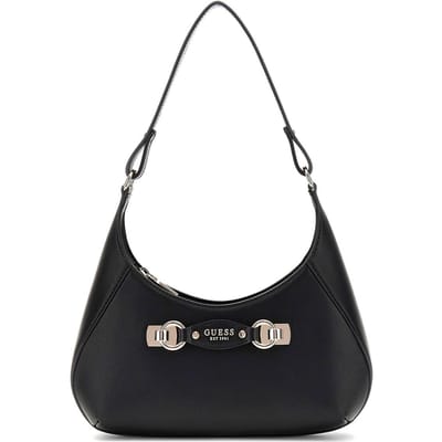 GUESS schoudertas Mimina Top Zip Shoulder Bag Black zwart