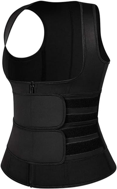 Taille Trainer Corset Vest voor Vrouwen met Rits en Verstelbare Bandjes voor Gewichtsverlies