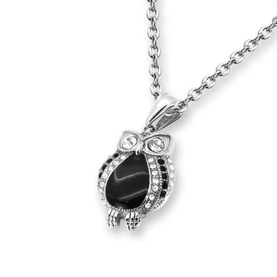 Amanto Ketting Birkan - 316L Staal - Uil - 30x19mm - 50cm