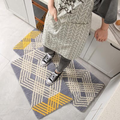 Nieuwe Keuken Absorberende Olie Absorberende Mat Deurmat Badkamer Toilet Absorberende Antislip Mat Slaapkamer Bed Deken 40x60cm gray