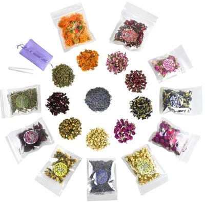 Set van 10 Natuurlijke Droogbloemen voor DIY en Ambachtelijke Creaties