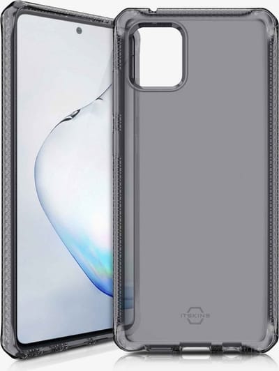 ITSkins Hoesje geschikt voor Samsung Galaxy Note 10 Lite Telefoonhoesje Flexibel TPU | ITSkins SpectrumClear Backcover Shockproof | Schokbestendig Galaxy Note 10 Lite Telefoonhoesje | Anti Shock Proof - Zwart