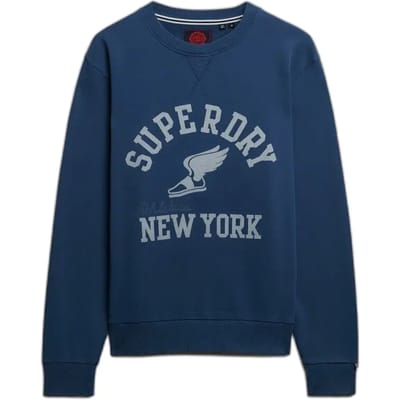 Superdry Athletic Essential Crew Sweatshirt Blauw S Man