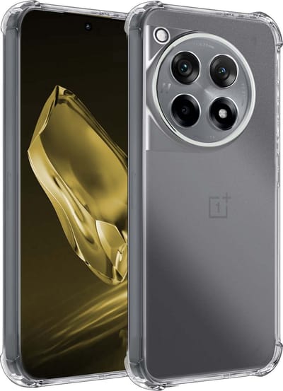 Hoesje - Geschikt voor OnePlus 12R - Sterk & Shockproof - Siliconen Case - Back Cover - Telefoon Hoes Shock Proof - Telefoonhoesjes - Transparant