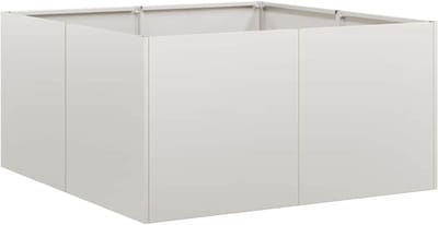 vidaXL Plantenbak 80x80x40 cm roestvrij staal