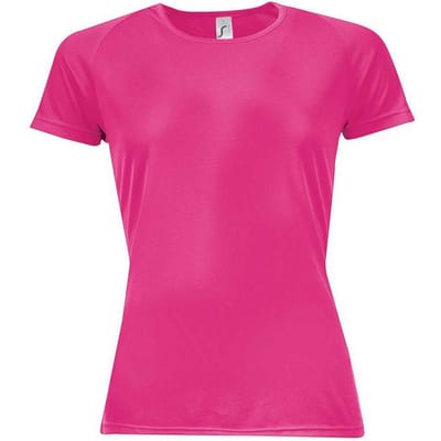 SOLS Dames/Dames Sportief Raglan T-shirt (Neonroze)